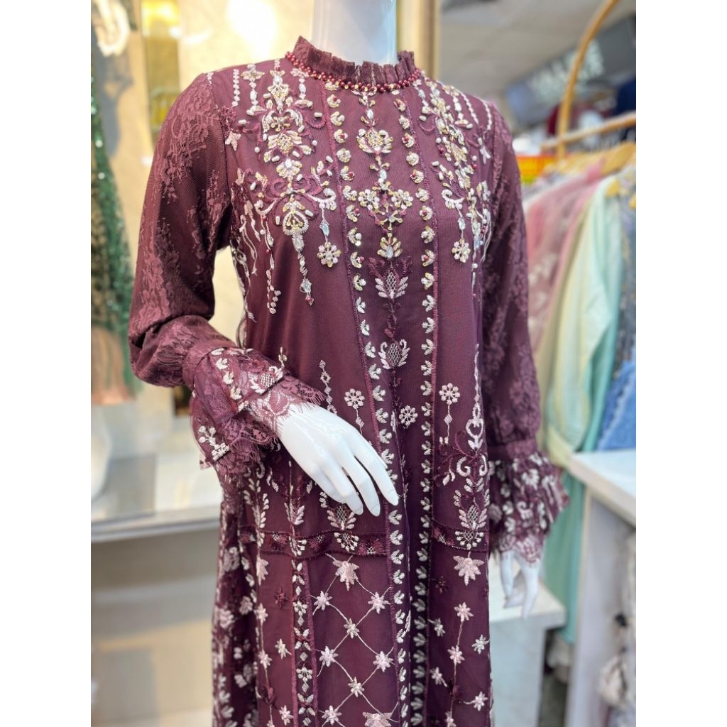 LIORA DRESS PAYET PREMIUM | GAMIS CANTIK | DRESS MEWAH | KONDANGAN PESTA | NAYVYA