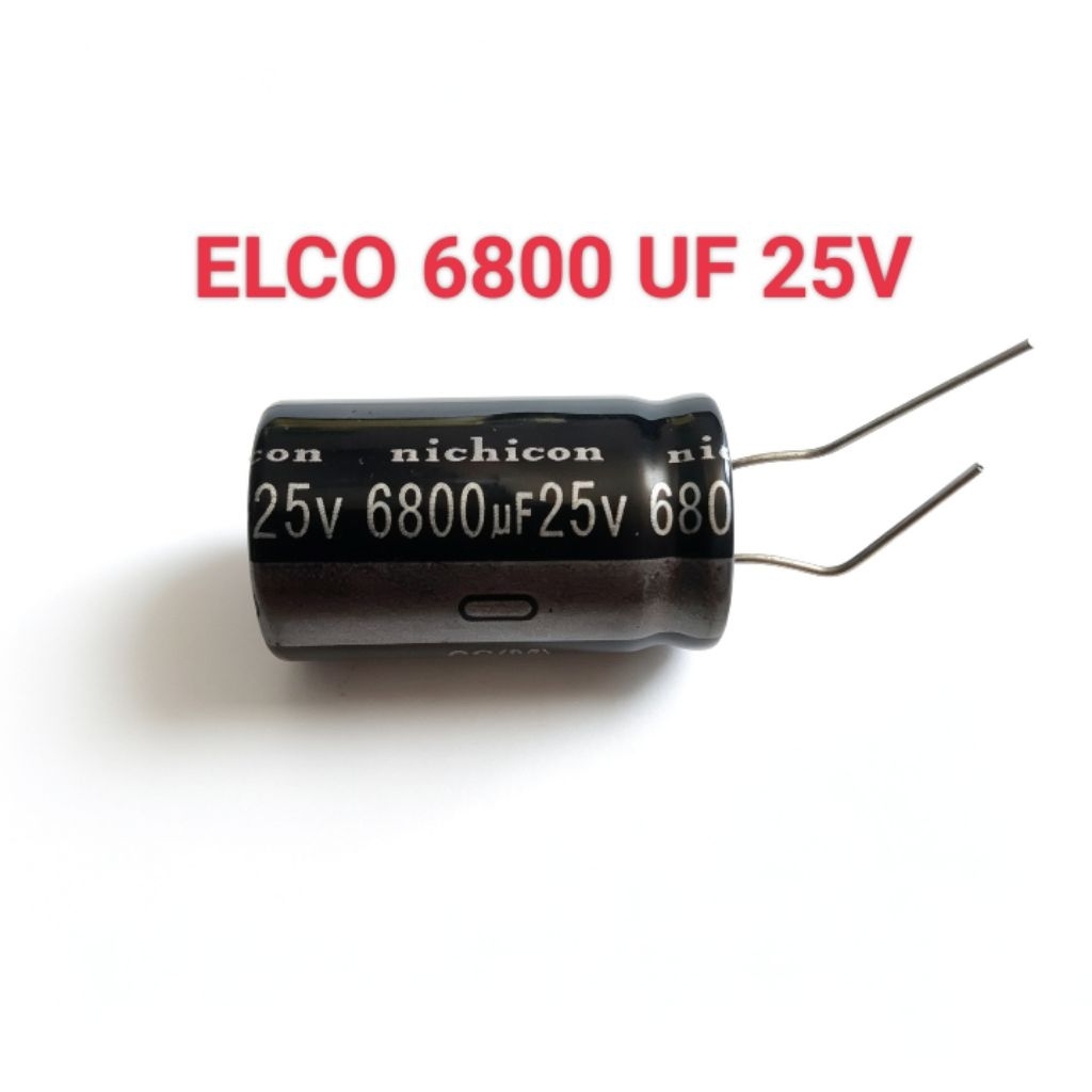 ELCO ELKO 6800UF 25V 6800 UF 25 VOLT NICHICON