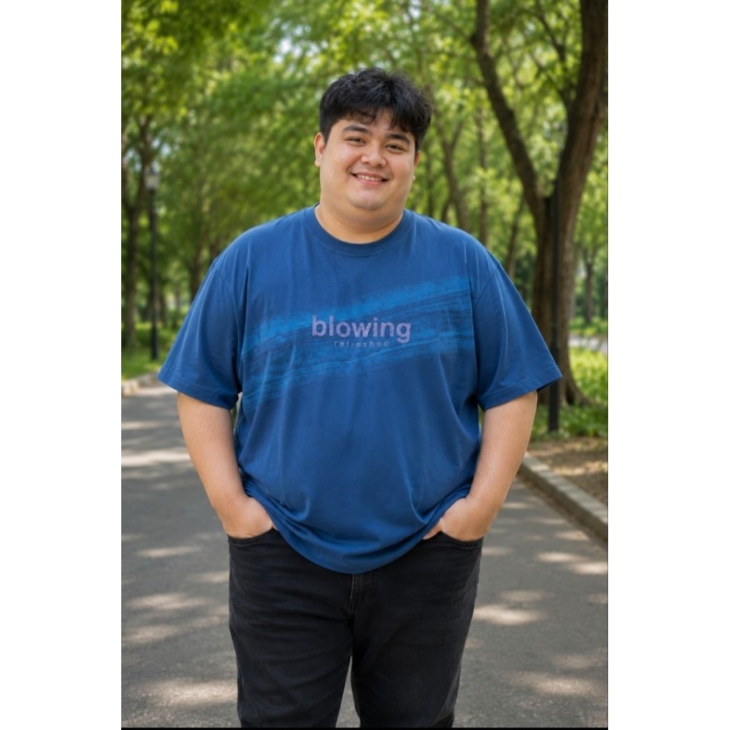 Kaos oblong BIG SIZE pria Cressida ORIGINAL