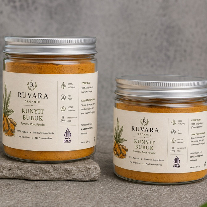 [PURE] Kunyit Bubuk Organik Organic Turmeric Root Powder Kunyit Bubuk Organik