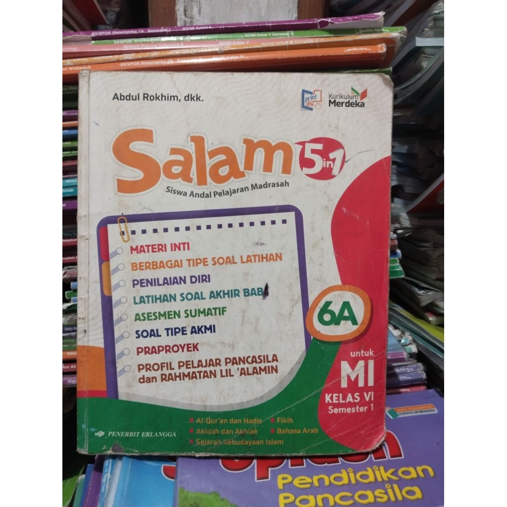 buku salam 6A untuk kelas 6/VI sd mi kurikulum merdeka
