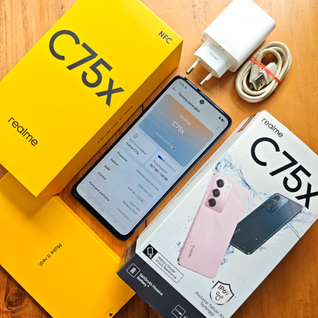 REALME C75X SECOND 8/128GB HANDPHONE SECOND HP SEKEN HP BEKAS HP MURAH
