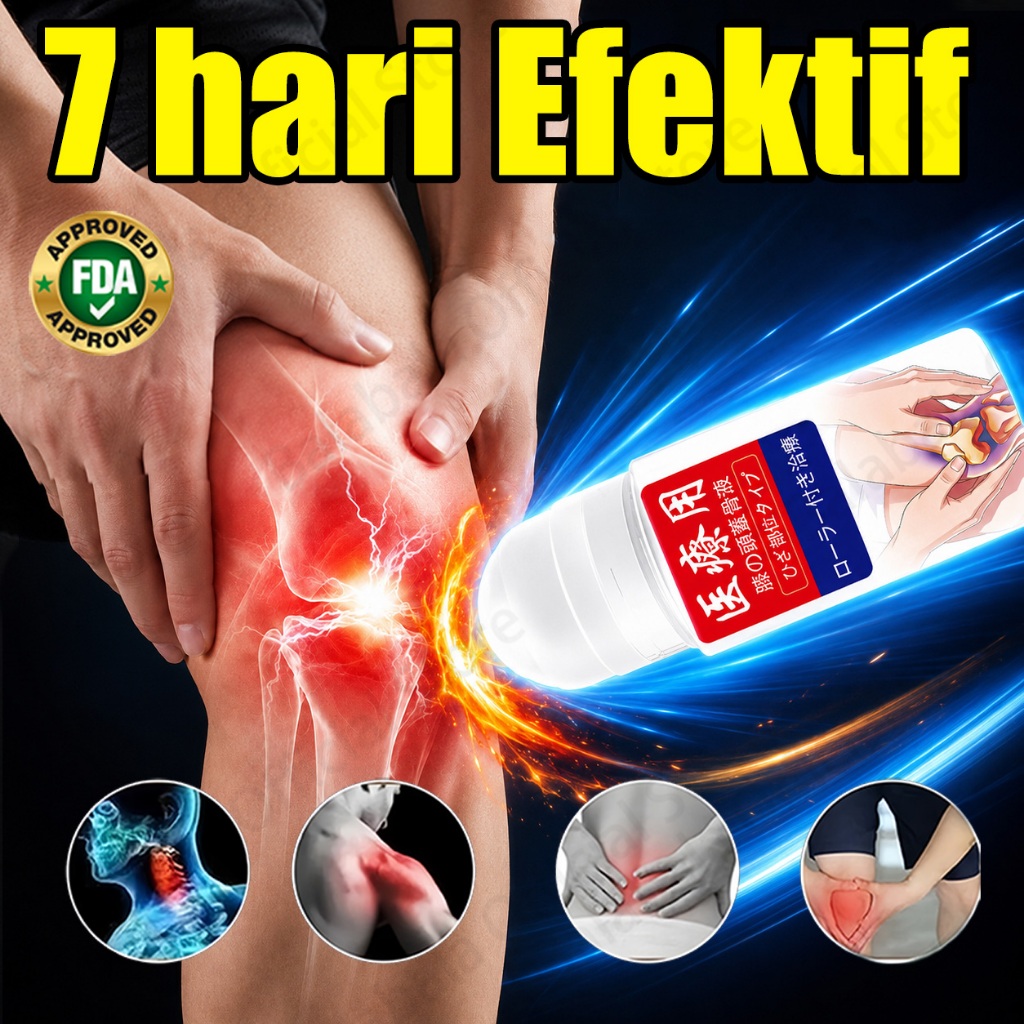 [Jepang TOP1]obt nyeri sendi lutut kaki sakit 60ml Redakan Nyeri Lutut dan Sakit Pinggang Obati Rema