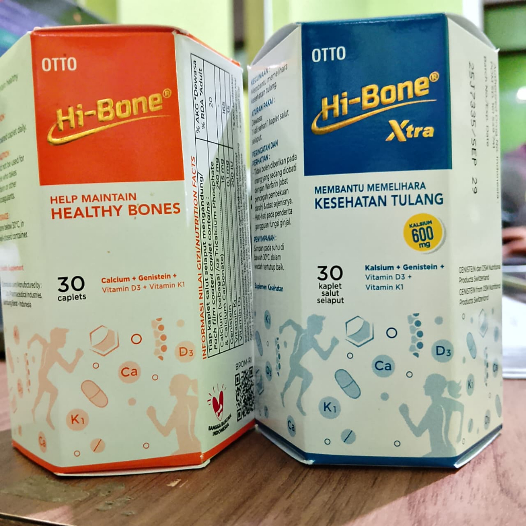 hi-bone 600 & hi-bone / 30 kaplet / suplemen makanan