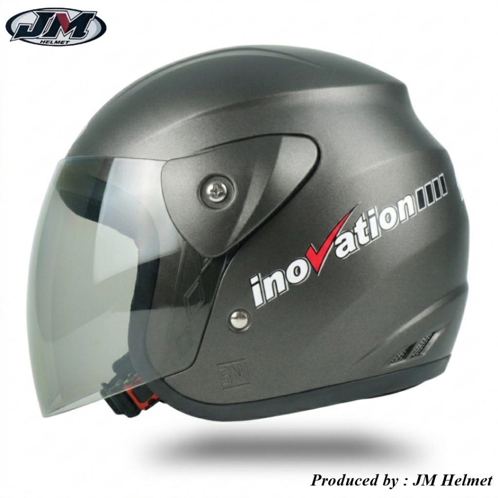 JM Helmet Innovation Helm Motor Pria Wanita Half Face Dewasa SNI