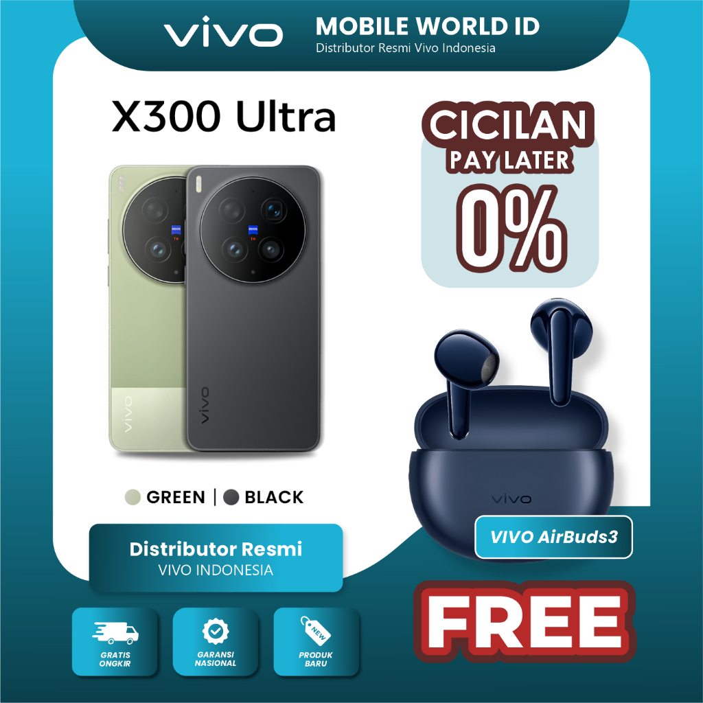 [NEW LAUNCH] vivo X300 Ultra 5G (16/512GB) (16/1TB) – BNIB Garansi Resmi vivo Indonesia Kamera Pro D