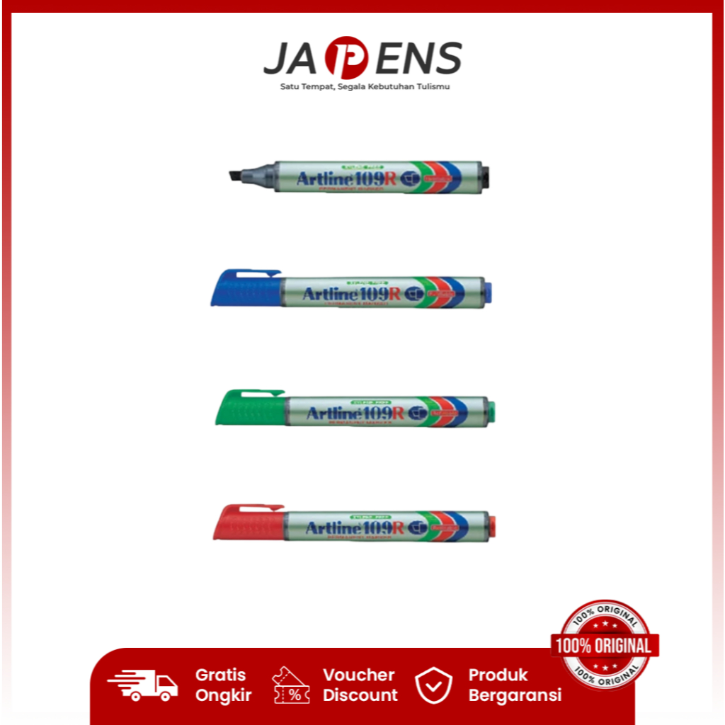 Artline 109R / Artline Warna / Spidol Artline / Spidol Chisel