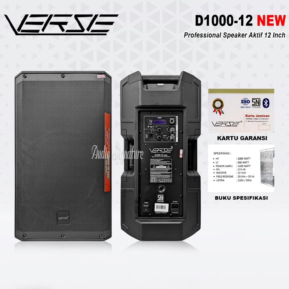 Speaker Aktif 12 Inch VERSE D1000 12 NEW | D1000 12NEW Original