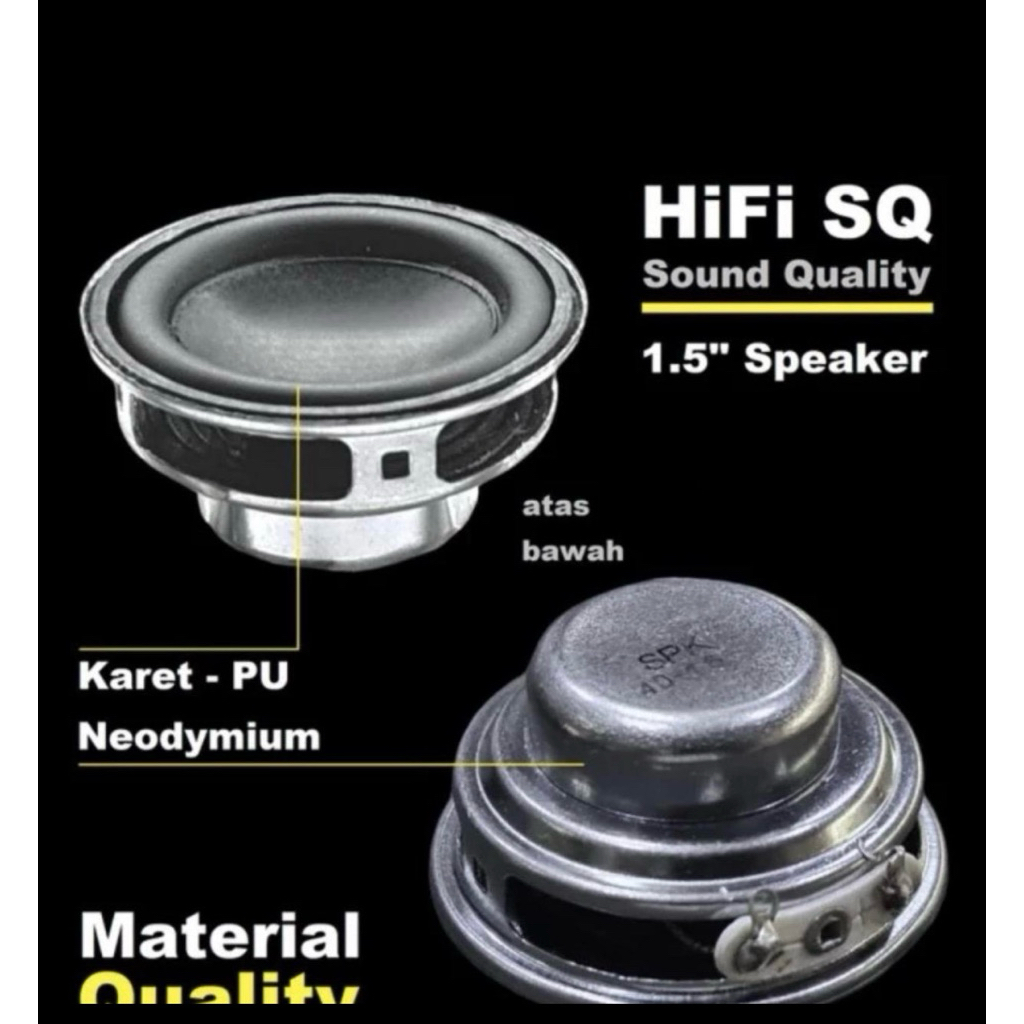 Speaker 1,5 inch dgn magnet Neodymium