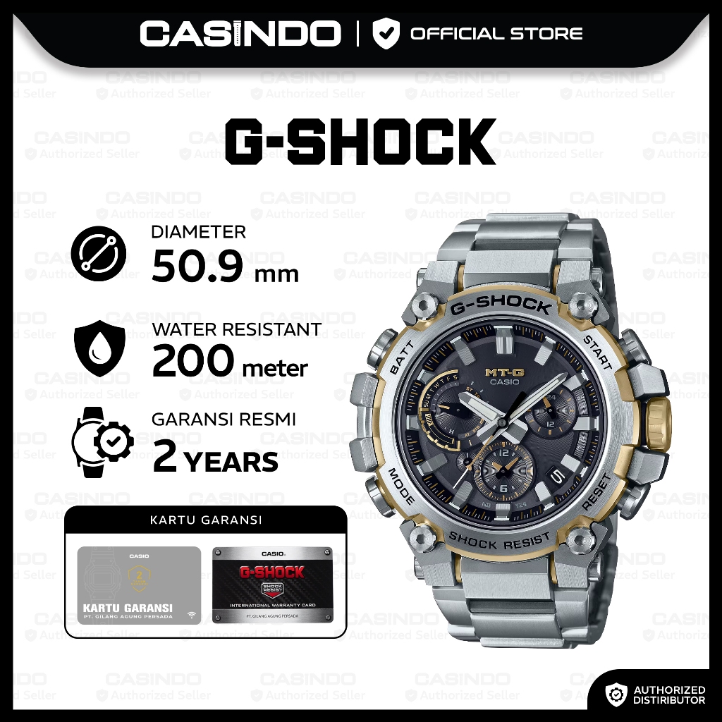 G-Shock Jam Tangan Pria MTG-B3000D-1A9DR Original Analog