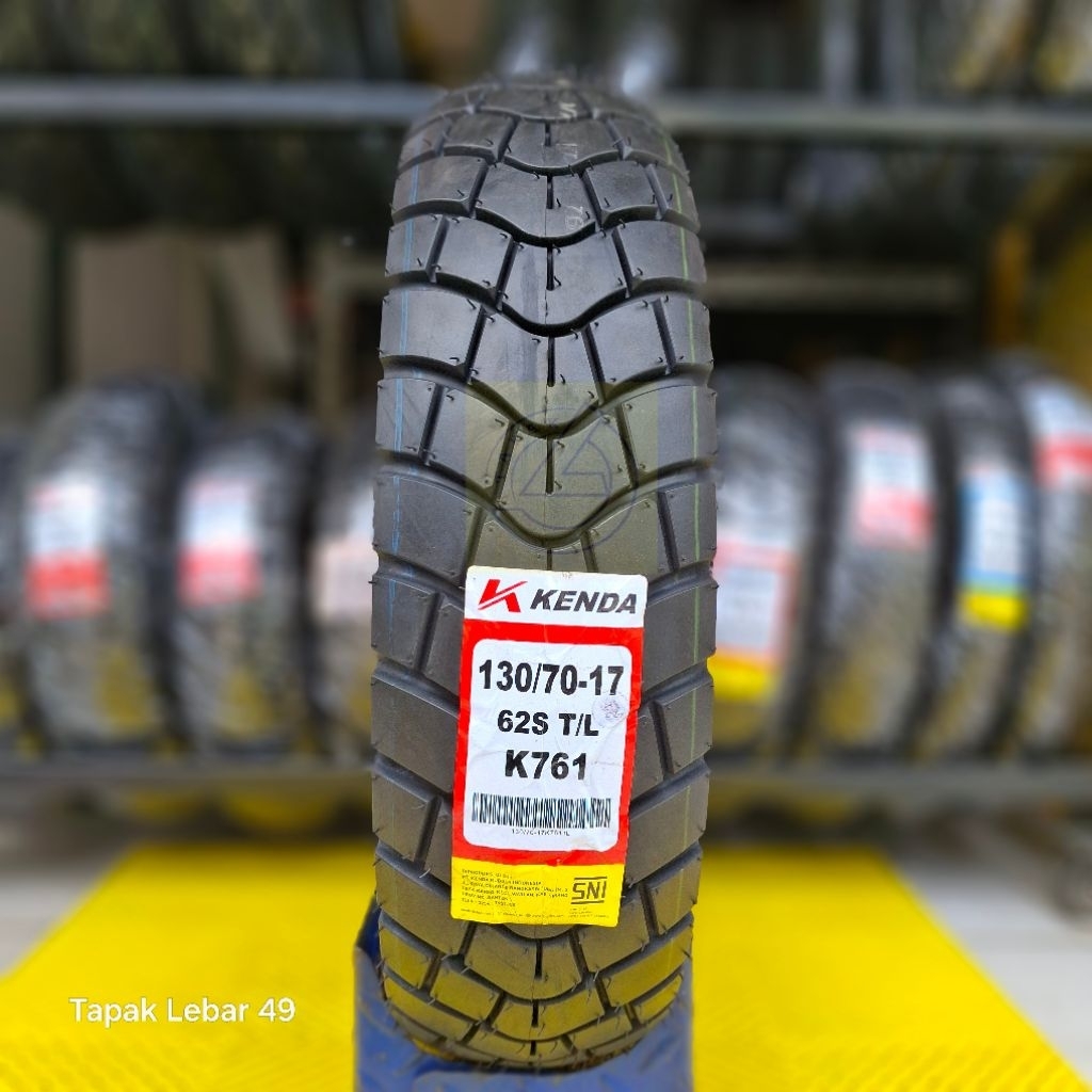 Ban KENDA K761 Dual Purpose 130.70.17 Ring 17 Tubeless 62S Ban Harian Supermoto Touring dan Adventur