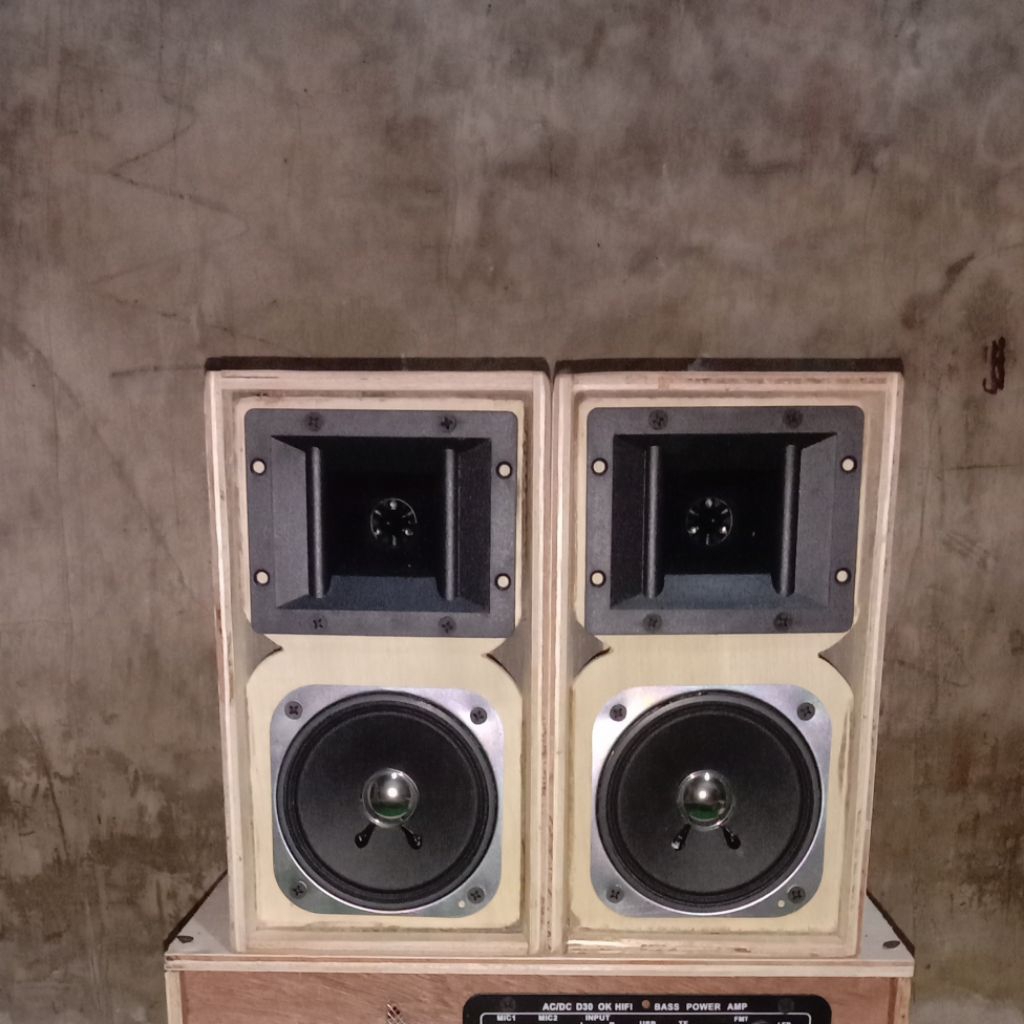 Paket line aray 4 inch plus speaker & tweeter (siap pakai) speaker acr ksv full range 4 inch
