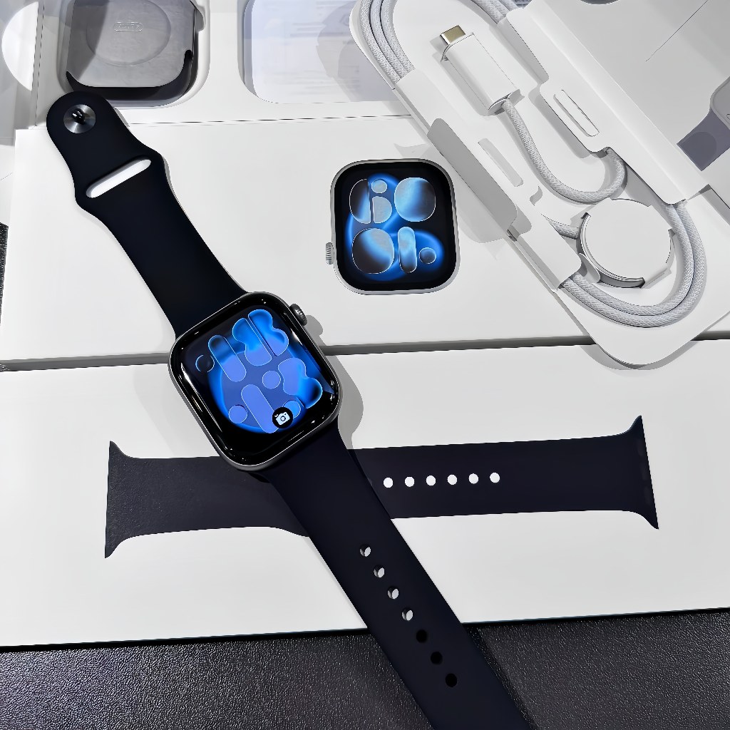 (iBox NEW) Apple Watch Series 11 42MM 46MM Smartwatch Wanita Pria Tahan Air Bluetooth call Layar sen