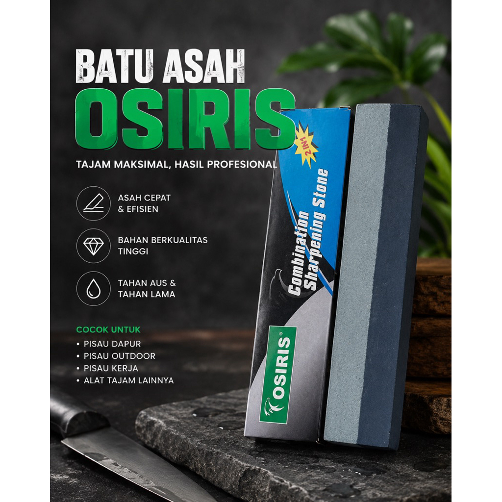 BATU ASAH OSIRIS PENGASAH PISAU SADAP DLL