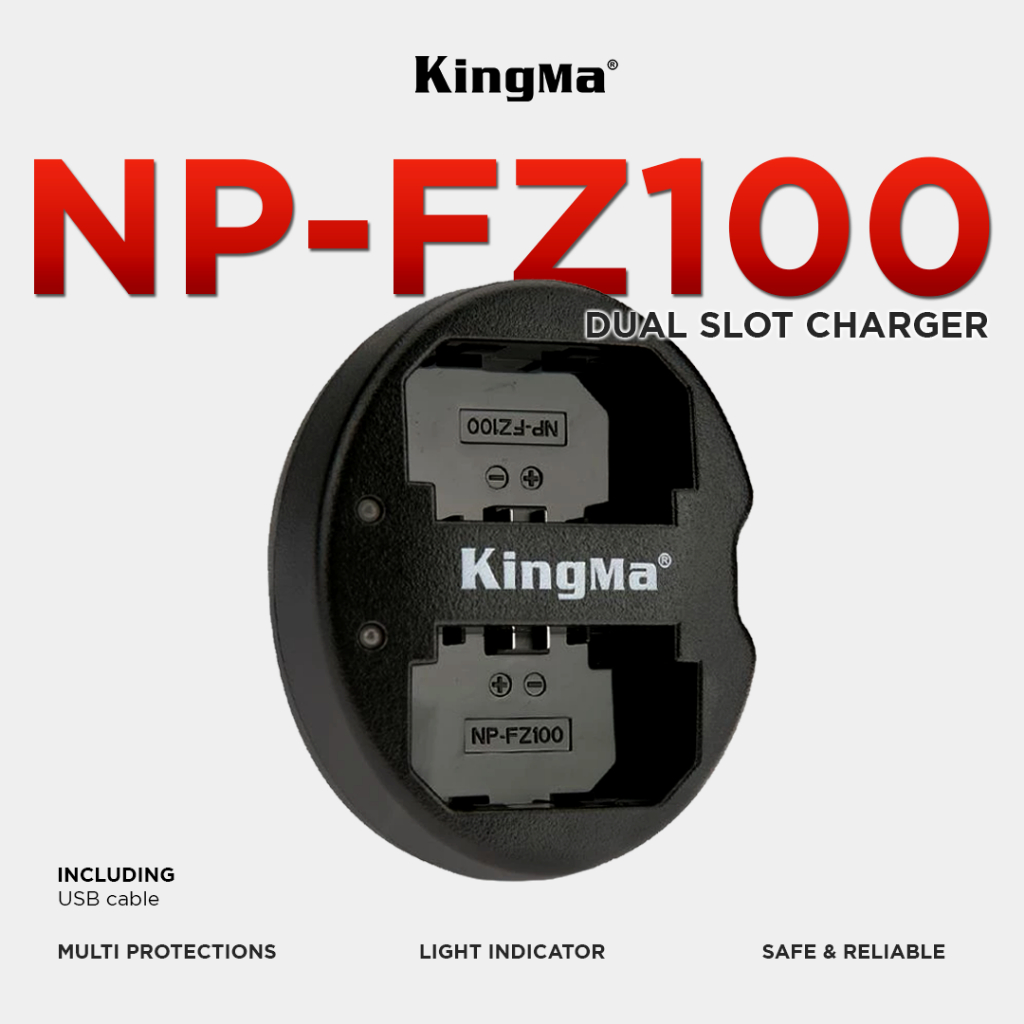 KINGMA Dual Charger Sony NP-FZ100 - Non Lcd Display