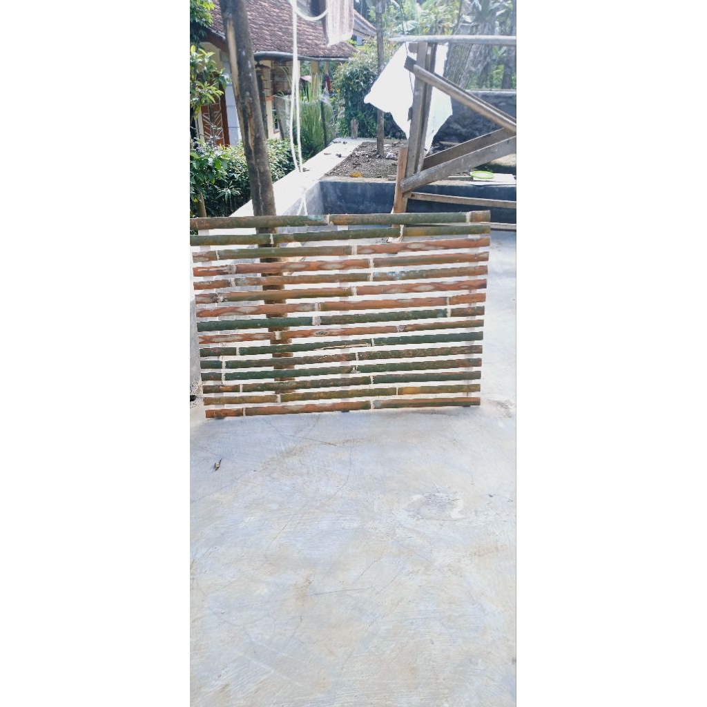 Footrest kelinci bambu , Alas kandang kelinci bambu footrest ukuran 100x70 alas kandang kucing