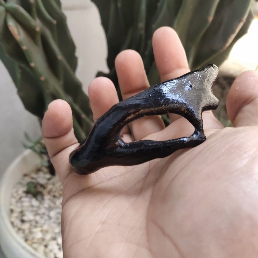 GELANG AKAR BAHAR HITAM COMBONG TENGAH
