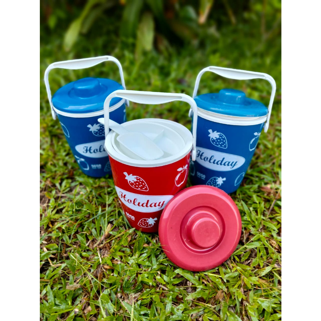 Rice Bucket Mini 2,5 Liter Rantang Holiday Termos Es Termos Nasi Makanan Rantang Holiday