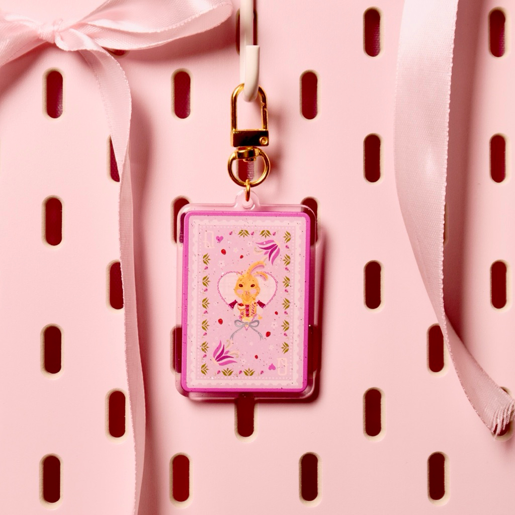 Miruku Strawberry Queen Keychain | Gantungan Kunci Rabbit Aesthetic Korean Style | Lady & Furs