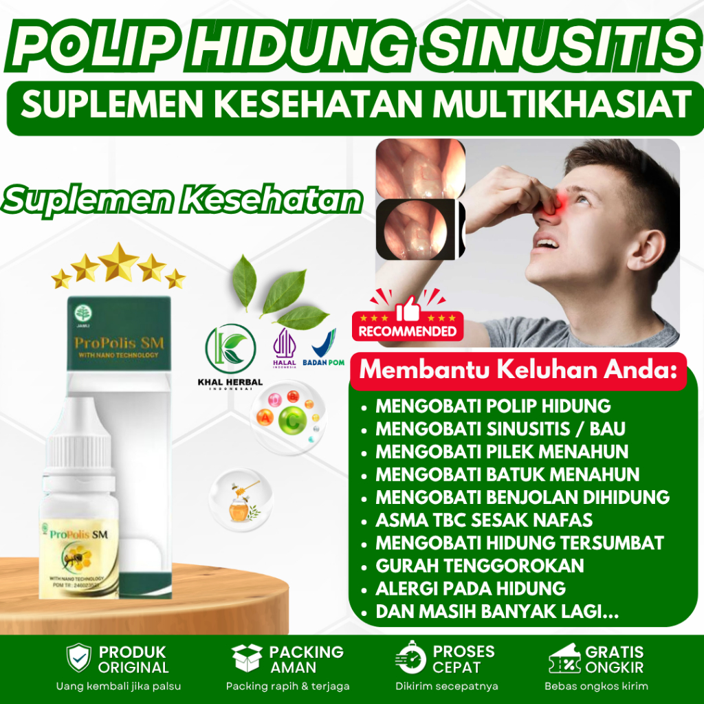 Obat Polip Sinusitis , Obat Benjolan dalam hidung , Ingus bau busuk , Penciuman bau busuk , Lendir d