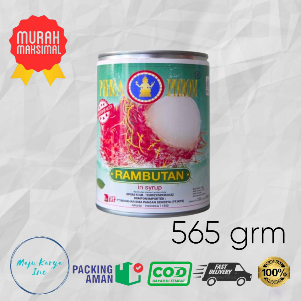 Rambutan in syrup phra phrom 565 grm
