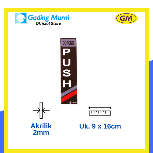 GM LABEL PUSH LK-247 KECIL WARNA COKLAT