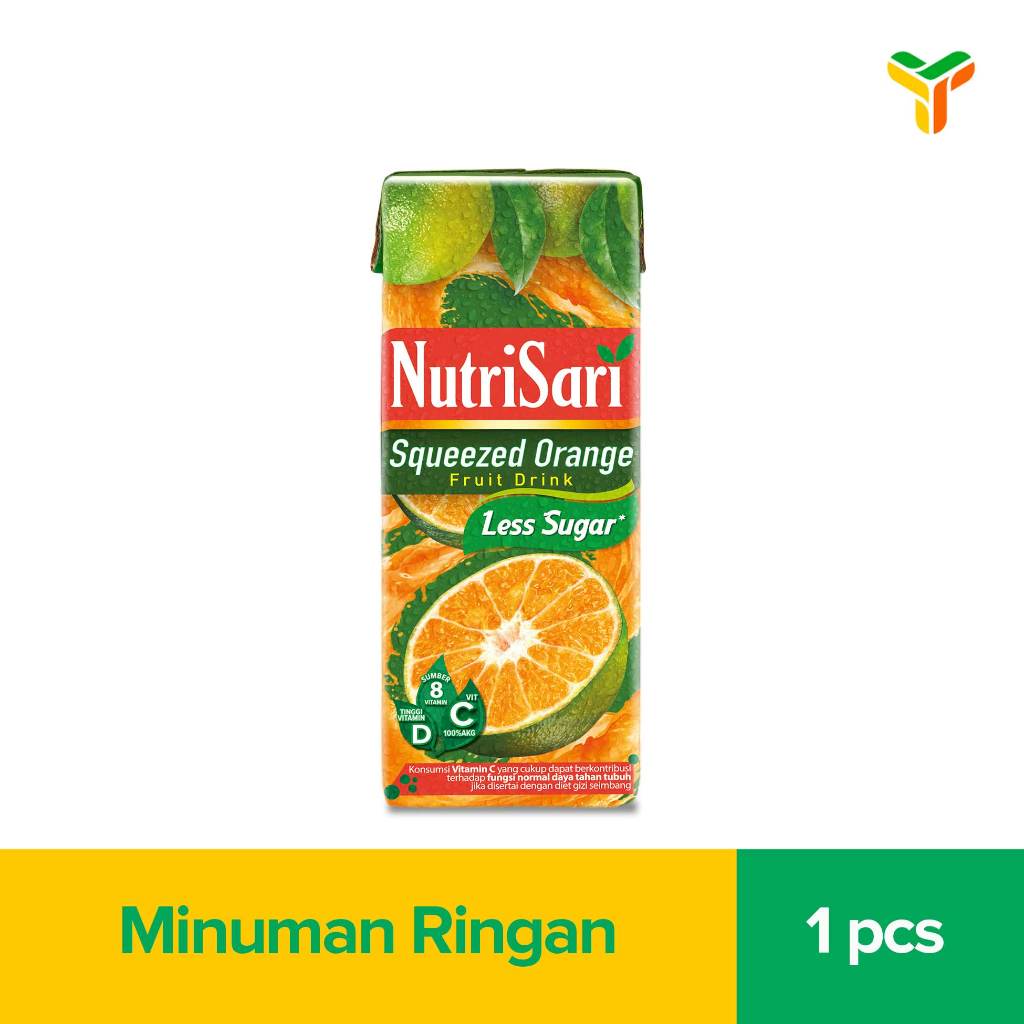 Nutrisari Rtd Squeezed Orange 200 Ml