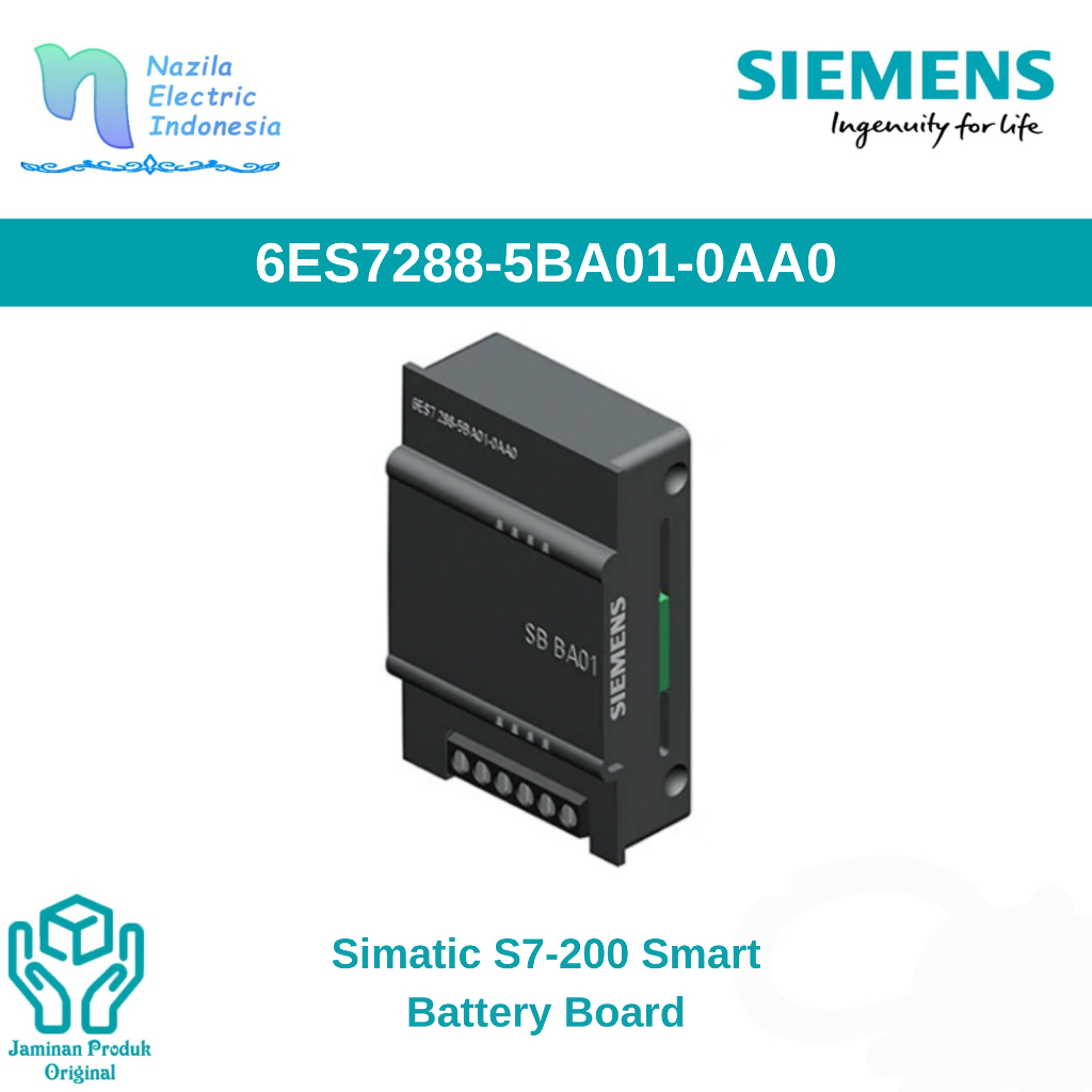 Siemens 6ES7 288 / 6ES7288-5BA01-0AA0 SIMATIC S7-200 SMART SB BA01 Battery Signal Board RTC Backup M