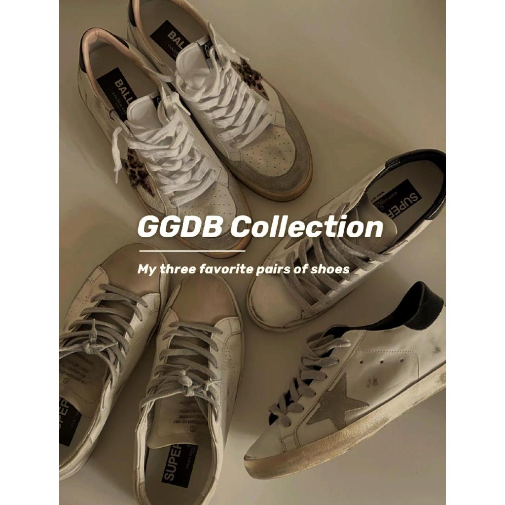 GGDB Golden Goose Super-Star Sepatu Kotor Klasik Bintang Kasual Pria Wanita
