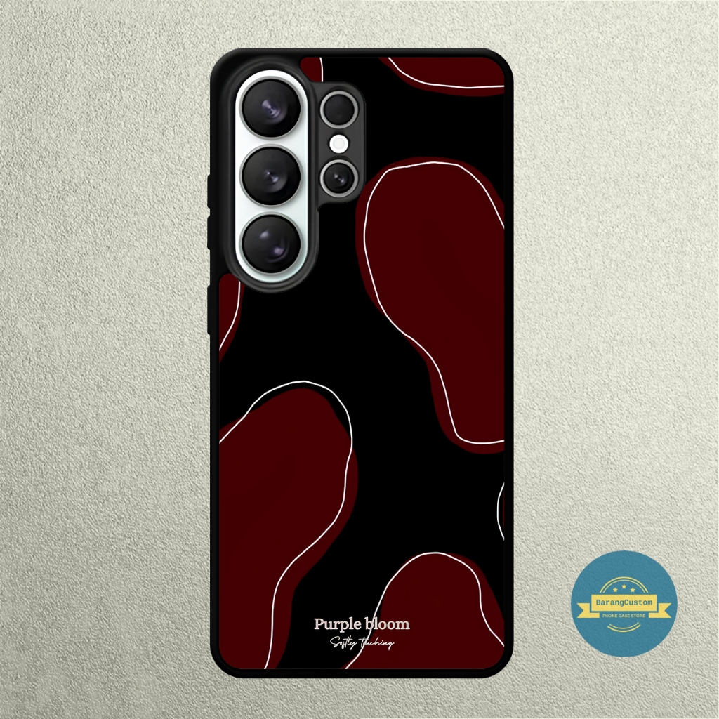 Case Samsung S26 S25 S24 S23 S22 S21 S20 S9 S8 Ultra Plus FE Edge Softcase Crimson Shadow Flow