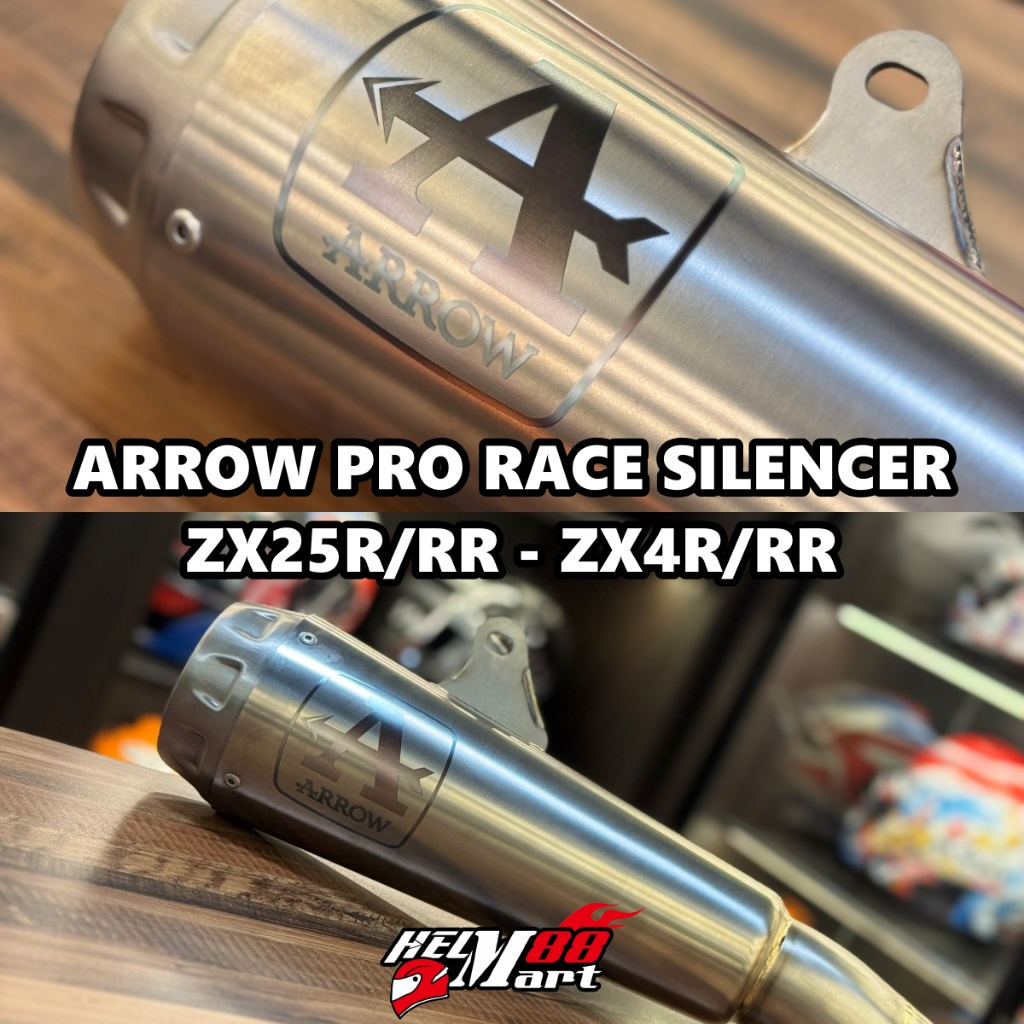 Silencer Arrow ZX25R PRORACE ZX4RR Slip On Titanium Knalpot Kawasaki Ninja ZX 25R RR