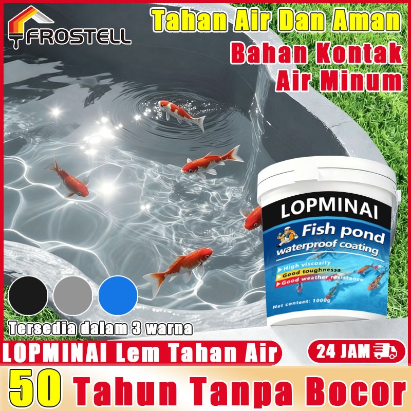 Cat waterproof anti bocor  Cat kolam ikan anti bocor Untuk dalam luar ruangan Aquaproof anti bocor L