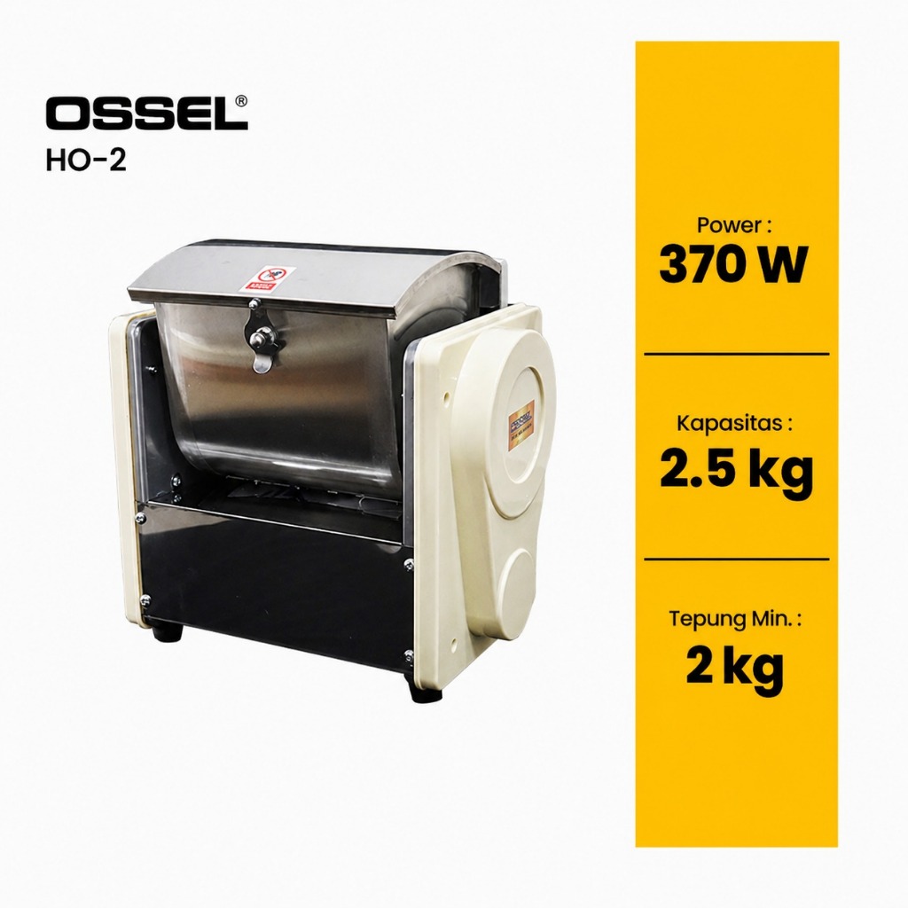 OSSEL MESIN MIXER ROTI HO2  MIXER ROTI HORIZONTAL DOUGH MIXER HORIZONTAL-OSSEL