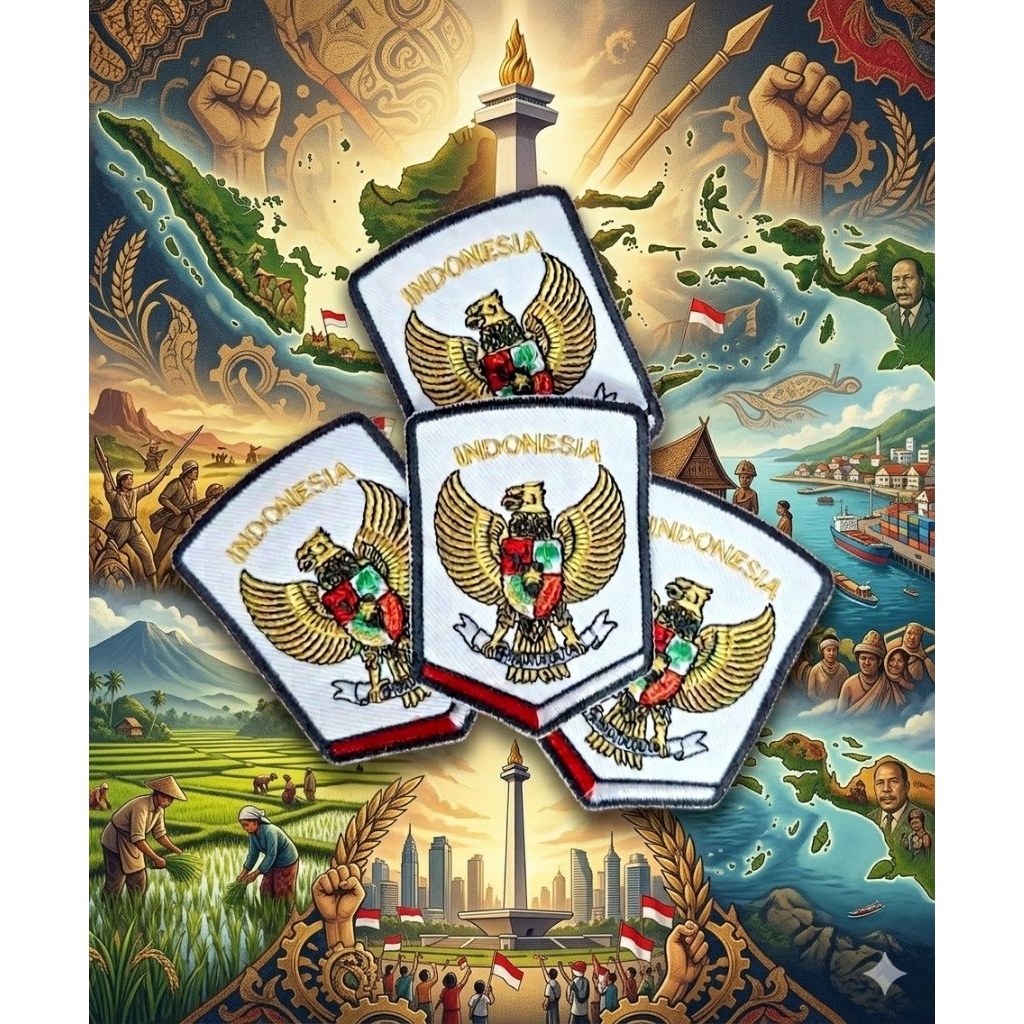 PATCH BORDIR LOGO TIMNAS 2026 LOGO BORDIR TIMNAS TERBARU LOGO GARUDA TERBARU 2026