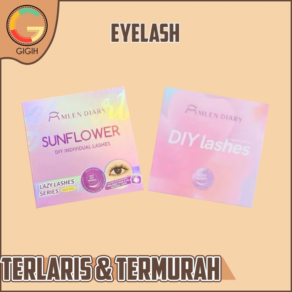 MLEN DIARY EYELASH TRAVEL SERIES ( KIT SUNFLOWER / TRIAL KIT )