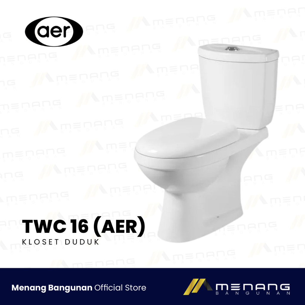 Kloset Duduk / Monoblock Toilet Duduk Otomatis AER TWC 16