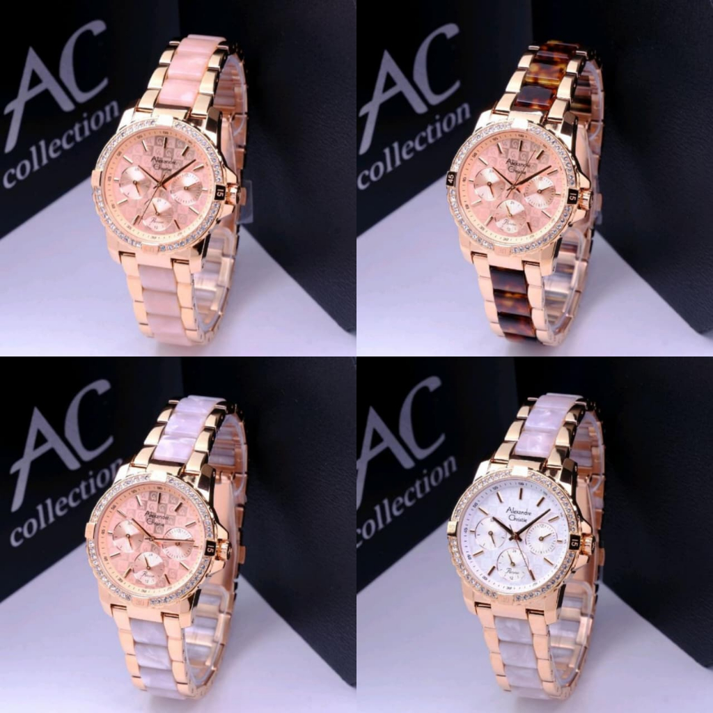 JAM TANGAN WANITA ALEXANDRE CHRISTIE AC 2914 AC2914 / AC 6141 AC6141 ROSEGOLD ORIGINAL