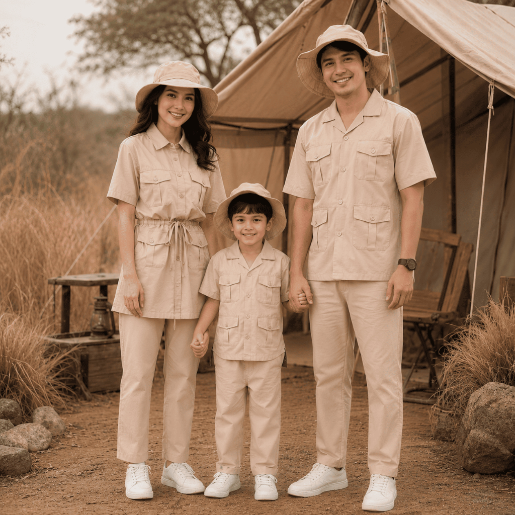 Setelan Zoo Keeper/Baju Pemburu/Baju Safari/Baju Rimba/Baju Photoshoot