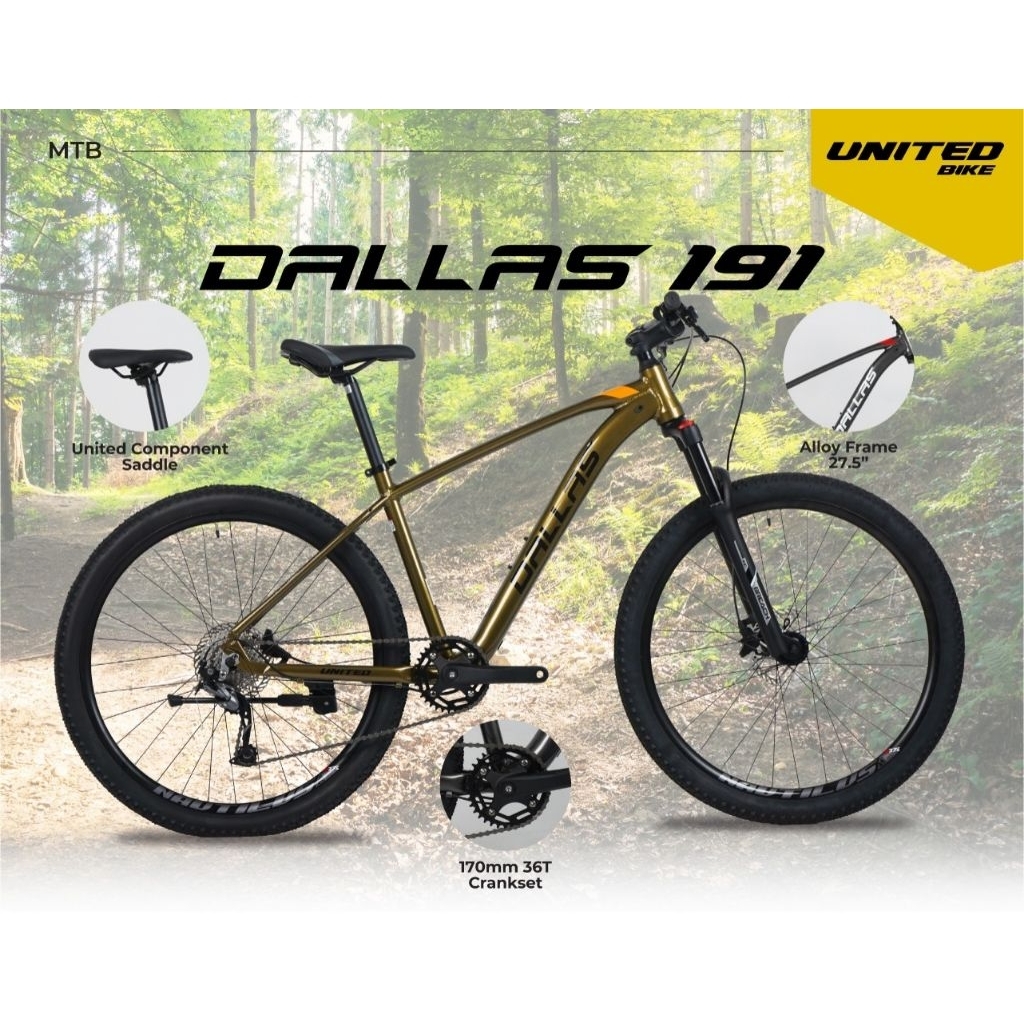 Sepeda Gunung United MTB 27.5 Dallas 191