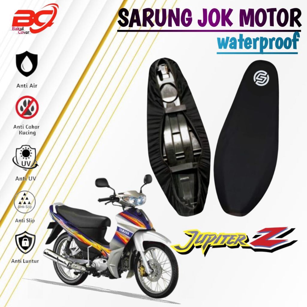 sarung jok motor anti air YAMAHA JUPITER Z,JUPITER Z OLD,cover jok motor anti slip,anti cakar kucing