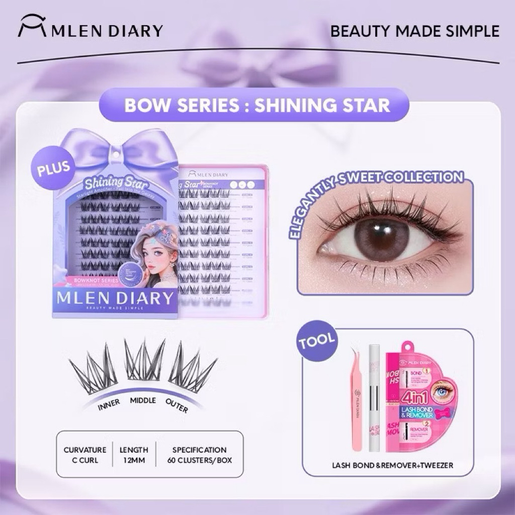 MLEN DIARY - Paket Lengkap Shining Star Eyelashes