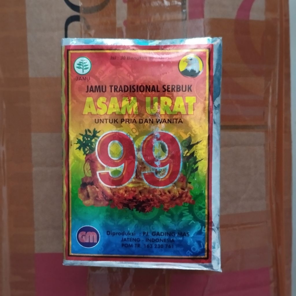 Jamu Tradisional Asam Urat 99, Pegal Linu, Rematik, Nyeri Sendi, Encok