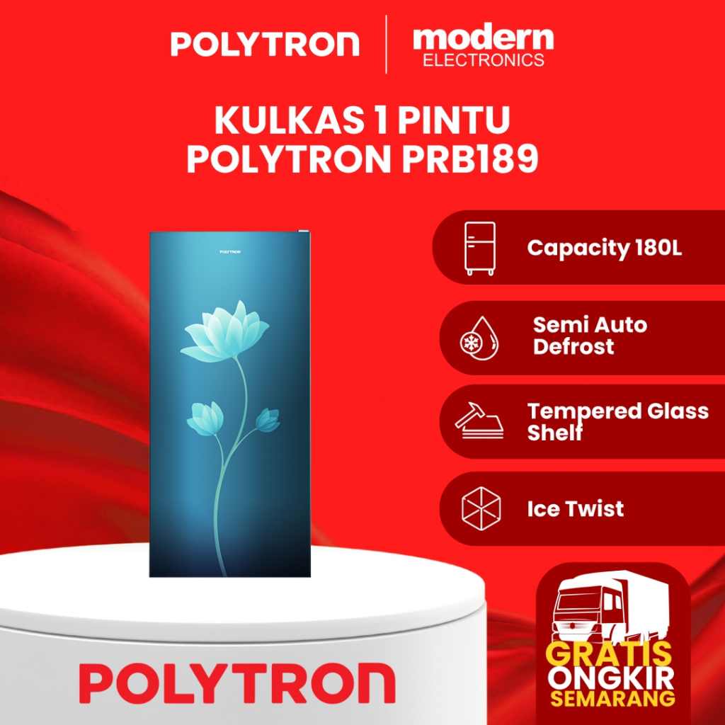 KULKAS 1 PINTU POLYTRON PRB 189 R