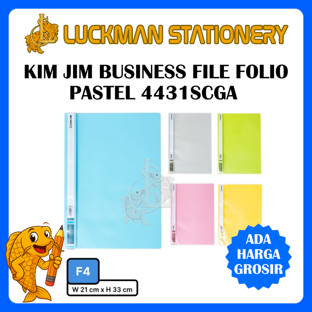 KING JIM MAP BUSINES FOLIO 4431SCGA PASTEL / MAP BISNIS FILE FOLIO PASTEL / MAP ACCO F4 [LUCKMAN STA