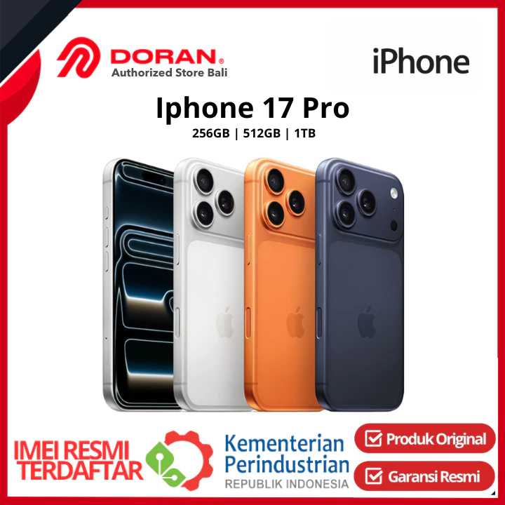 Apple iPhone 17 Pro 256GB 512GB 1TB Garansi Resmi Apple