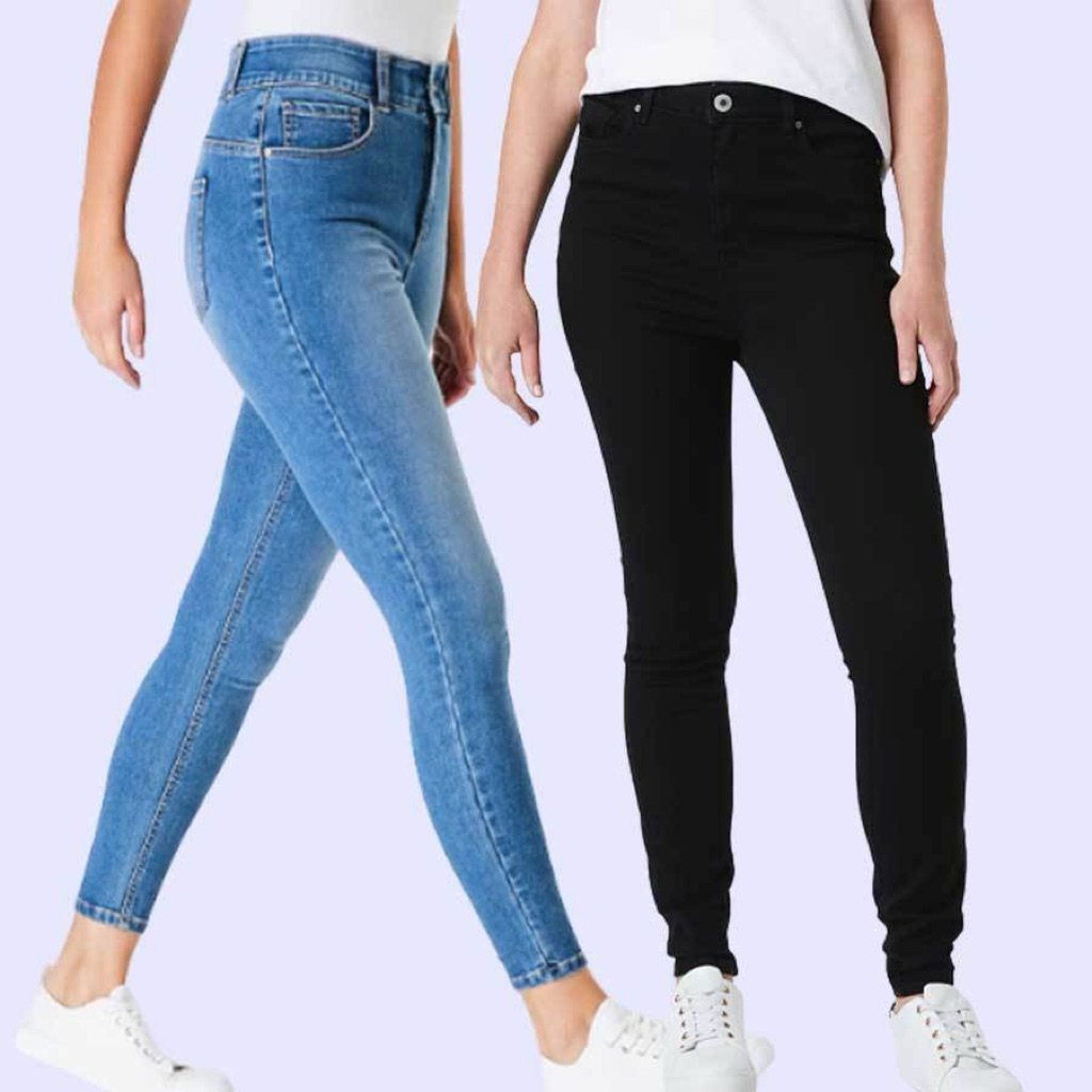 ANKO Skinny Strechy JEANS ORIGINAL | Jeans Denim Jeans Hitam | Jeans Strechy | jean high waist skinn