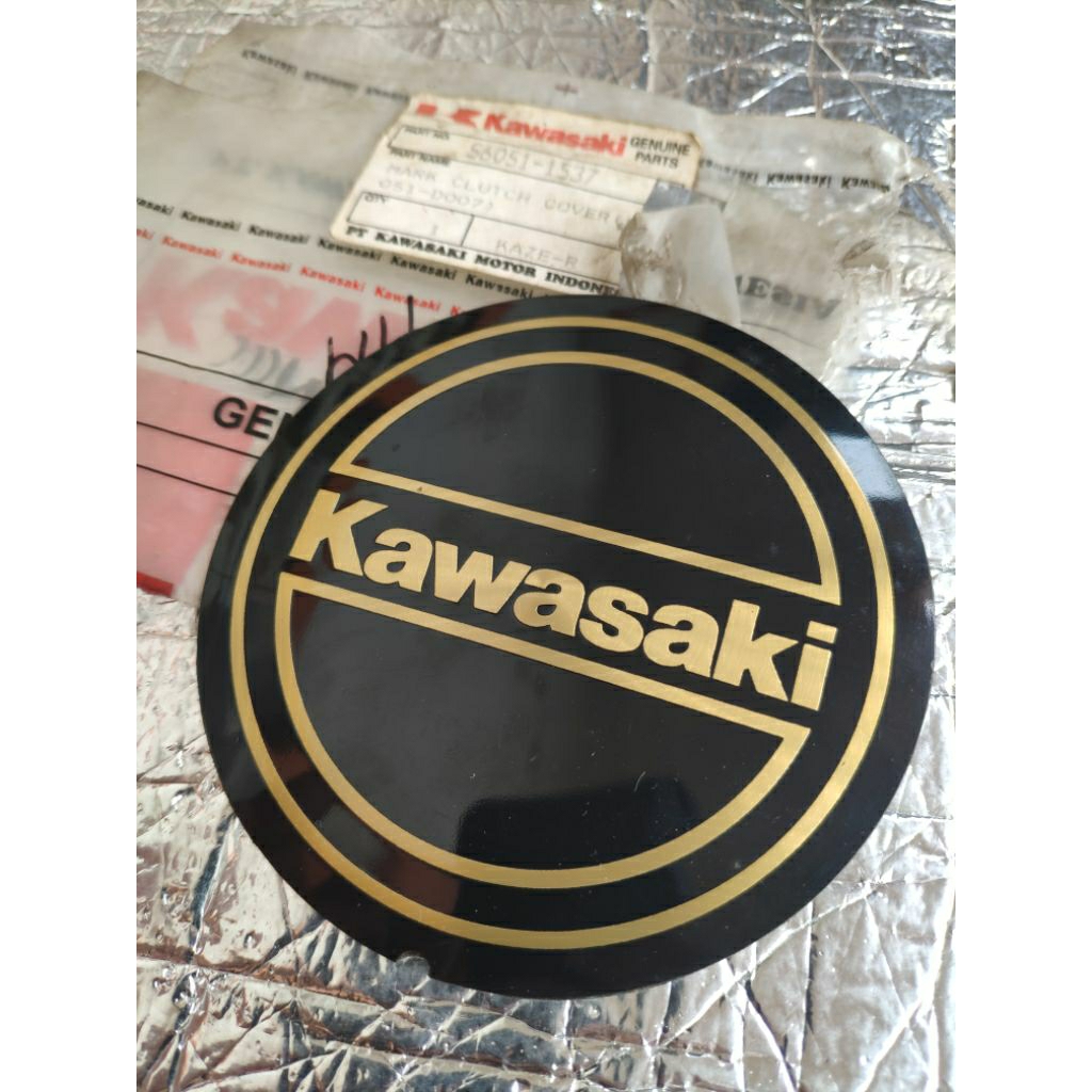 Emblem Logo mesin kiri kanan Ori Kawasaki Kaze Kaze R