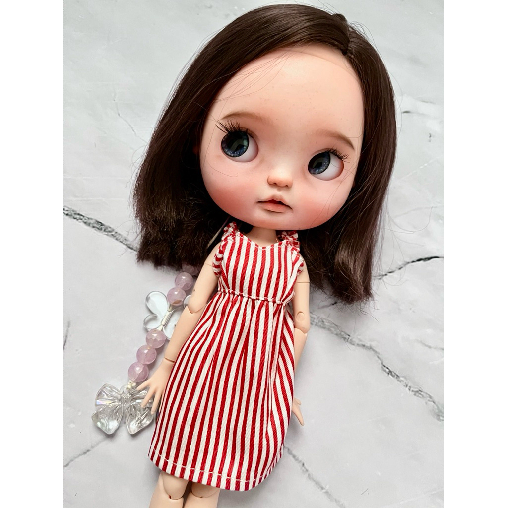 Blythe dolls custom boneka blyth face up cantik BJD 1/6 basaak doll based