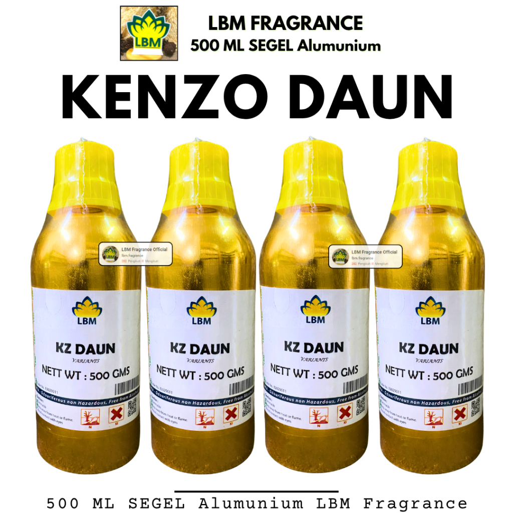 Bibit Parfum LBM - DAUN Berkualitas 500 ML SEGEL Alumunium LBM Fragrance