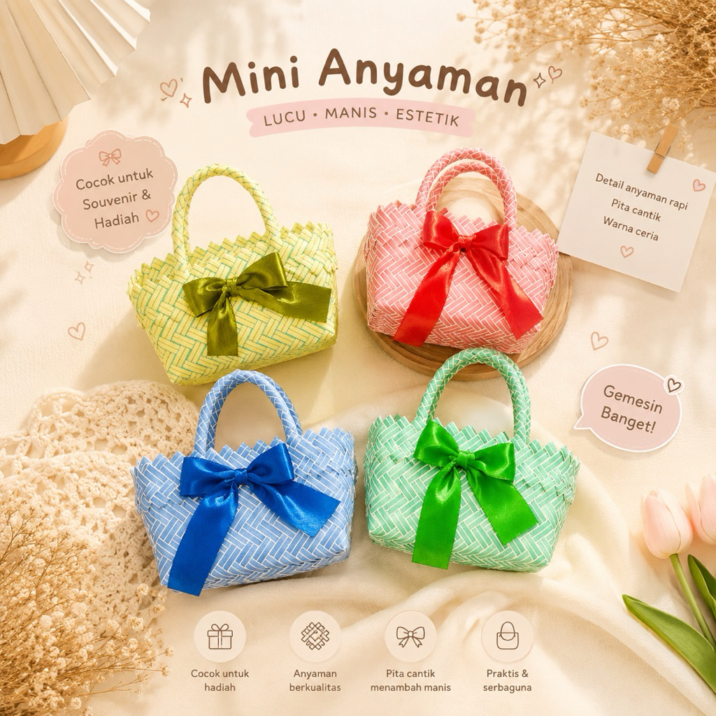 TAS MINI ANYAM / TAS MINI / TAS ANYAM / TAS ANAK / TAS DEWASA / TAS / TAS MURAH / ANYAMAN / TAS TERL